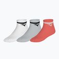 Ponožky Mizuno Training With Line white/cloudspace/lava orange 8