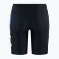 Dětské plavky Speedo Allover Panel Jammer black/blue glame/bright yellov/green 2