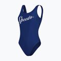 Jednodílné plavky Speedo Logo Deep U-Back tmavě modré 8-00307614518 4