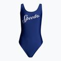 Jednodílné plavky Speedo Logo Deep U-Back tmavě modré 8-00307614518