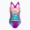 Speedo Dětské jednodílné plavky s digitálním potiskem růžovo-fialové 8-0797015162
