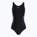 Speedo Plastisol Placement Muscleback dětské jednodílné plavky černé 8-0832414379