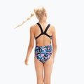 Speedo Digital Allover Leaderback dětské jednodílné plavky modré/černé 8-1237714743 4