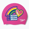 Dětská čepice Speedo Printed Silicone Junior růžová 8-0838614636 3