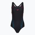 Dámské jednodílné plavky Speedo Allover Panel Laneback black/purple