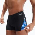Pánské plavecké boxerky Speedo Allover Digi V-Cut černá/modrá 10