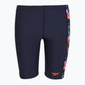 Dětské plavky Speedo Allover Panel Jammer navy/true cobalt/volcanic orange/hypersonic blue
