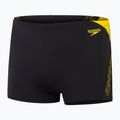 Pánské plavecké boxerky Speedo Hyper Boom Splice black/lemon drizzle