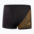 Pánské plavecké boxerky Speedo Medley Logo black/mandarin peel