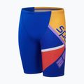 Dětské koupací kraťasy Speedo Placement V Cut Digital true cobalt/watermelon/sweep purple