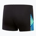 Pánské plavecké boxerky Speedo Allover Digital V-Cut Aquashort black/true cobalt 2