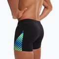 Pánské plavecké boxerky Speedo Allover Digital V-Cut Aquashort black/true cobalt 7