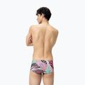 Pánské plavky Speedo 13,5cm Allover Training Club Brie black/matcha green/siren red 3