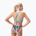 Jednodílné plavky  Speedo Allover Digital Tie Back black/matcha green/siren red 5