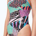 Jednodílné plavky  Speedo Allover Digital Tie Back black/matcha green/siren red 7