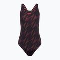 Dámské jednodílné plavky Speedo HyperBoom Allover Medalist black/plum dandy/siren red