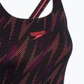Dámské jednodílné plavky Speedo HyperBoom Allover Medalist black/plum dandy/siren red 3