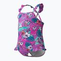 Dětské jednodílné plavky Speedo Learn To Swim Dětské Printed Frill Thinstrap neon violet 3