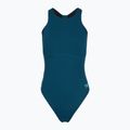 Dámské jednodílné plavky Speedo Racer Zip with Built in Swim Bra dark teal