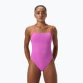 Dámské jednodílné plavky Speedo Solid Lattice Tie-Back neon violet 5