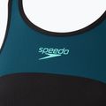 Dámské jednodílné plavky Speedo High Neck Splice Cross Back dark teal 3