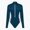 Dámské jednodílné plavky Speedo Zip Colorblock dark teal