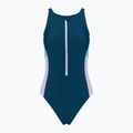 Dámské jednodílné plavky Speedo Zip Colorblock dark teal