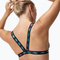 Horní díl plavek Speedo Solid Logo Elastic Cross Front Top anthracite 7