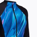 Dámské jednodílné plavky Speedo Printed LS Zip One Piece rapture glow/dark teal 3