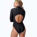 Dámské jednodílné plavky Speedo Printed LS Zip One Piece rapture glow/dark teal 5