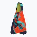 Plavecké ploutve Speedo Medium Blade peacoat/volcanic orange/arctic glass