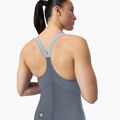 Dámské závodní plavky Speedo Fastskin LZR Pure Valor 2.0 Closedback Kneeskin grey lead / acadia blue / mainline 6