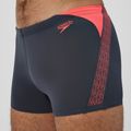 Pánské plavecké boxerky Speedo Hyper Boom Splice grey lead/neon coral 5