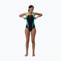 Dámské jednodílné plavky Speedo Placement Laneback turquoise gem 2