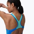 Dámské jednodílné plavky Speedo Placement Laneback lagoon blue 6
