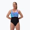 Dámské jednodílné plavky Speedo Shaping Contour Eclipse Printed indigo glow 