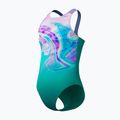 Dámské jednodílné plavky Speedo Printed Pulseback turquoise gem 3