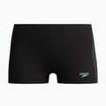 Dětské plavecké boxerky Speedo Plastisol Placement Aquashort black/alfalfa green