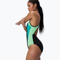 Dámské jednodílné plavky Speedo High Neck Splice Cross Back turquoise gem 4