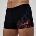 Pánské plavecké boxerky Speedo Medley Logo Aquashort black/neon coral 5