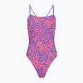 Dámské jednodílné plavky Speedo FL Printed Web Back coral cluster/indigo glow