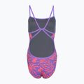 Dámské jednodílné plavky Speedo FL Printed Web Back coral cluster/indigo glow 2