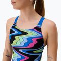Dámské jednodílné plavky Speedo FL Printed Leaderback ripple melody/lagoon blue 4