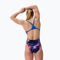Dámské jednodílné plavky Speedo FL Printed Turnback electro static/lagoon blue 2