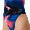 Dámské jednodílné plavky Speedo FL Printed Turnback electro static/lagoon blue 6