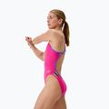 Dámské jednodílné plavky Speedo FL Solid Tri Back flare pink/indigo glow 3