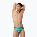 Pánské plavecké boxerky Speedo Printed Brief sunset grove/green