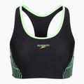 Dvoudílné dámské plavky Speedo Placement Raceback 2pc anthracite/clover 3