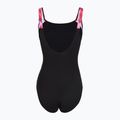 Dámské jednodílné plavky Speedo Shaping LunaLustre Printed anthracite/ruby 2