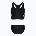 Dámské jednodílné plavky Speedo Colourblock Splice 2.0 anthracite/mayanblue 2